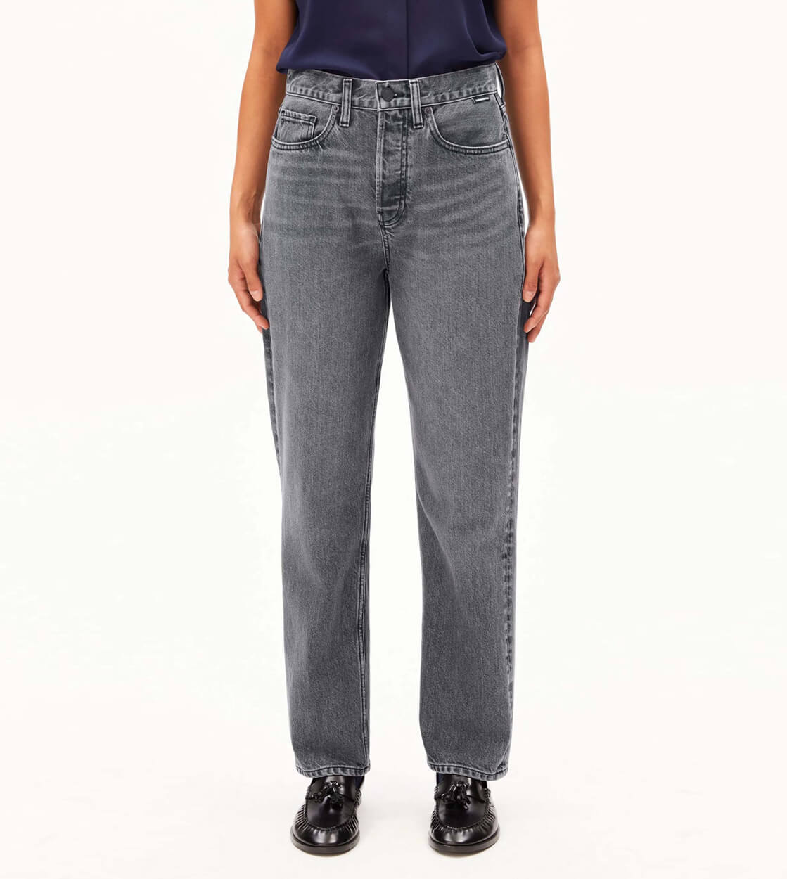 Armedangels W Jeans Aaikala High Straight grey soft ash