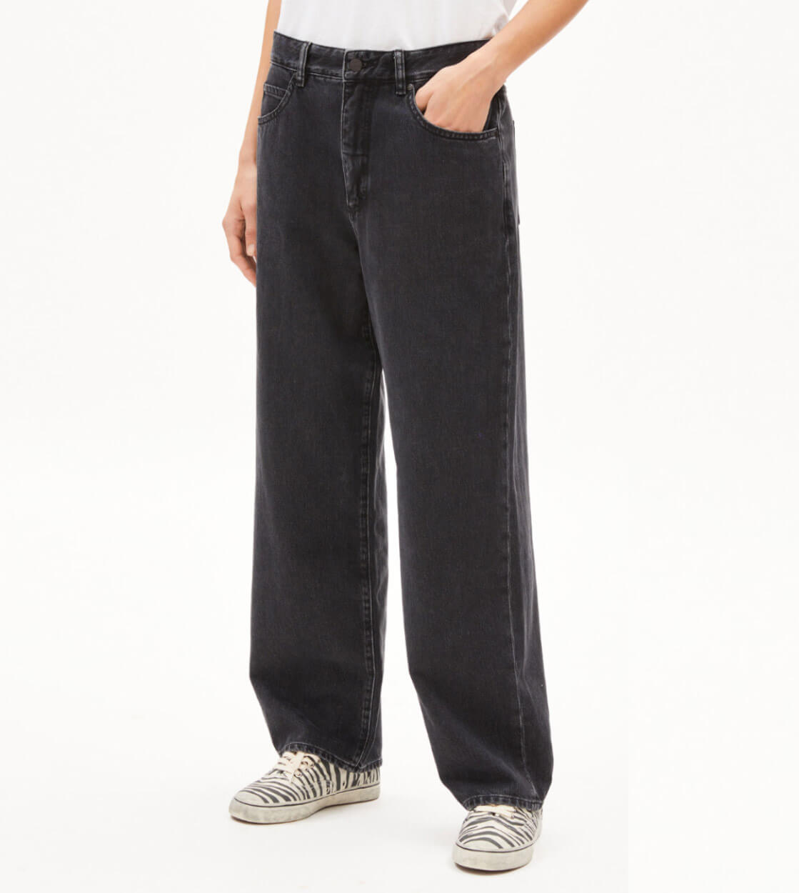 Armedangels W Jeans Haayi grey washed down black