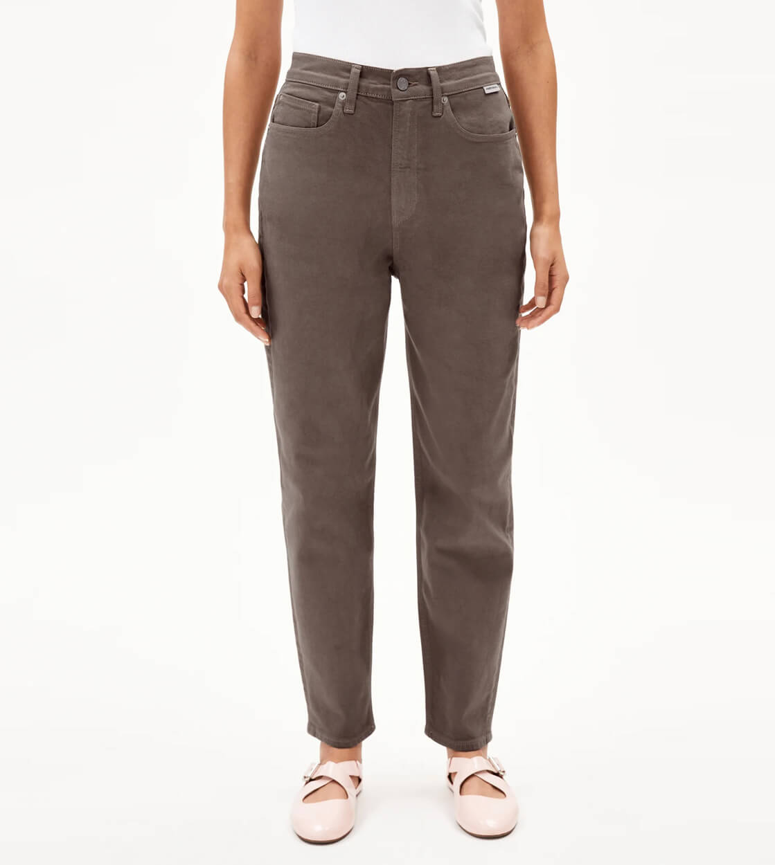 Armedangels W Jeans Mairaa brown walnut cream