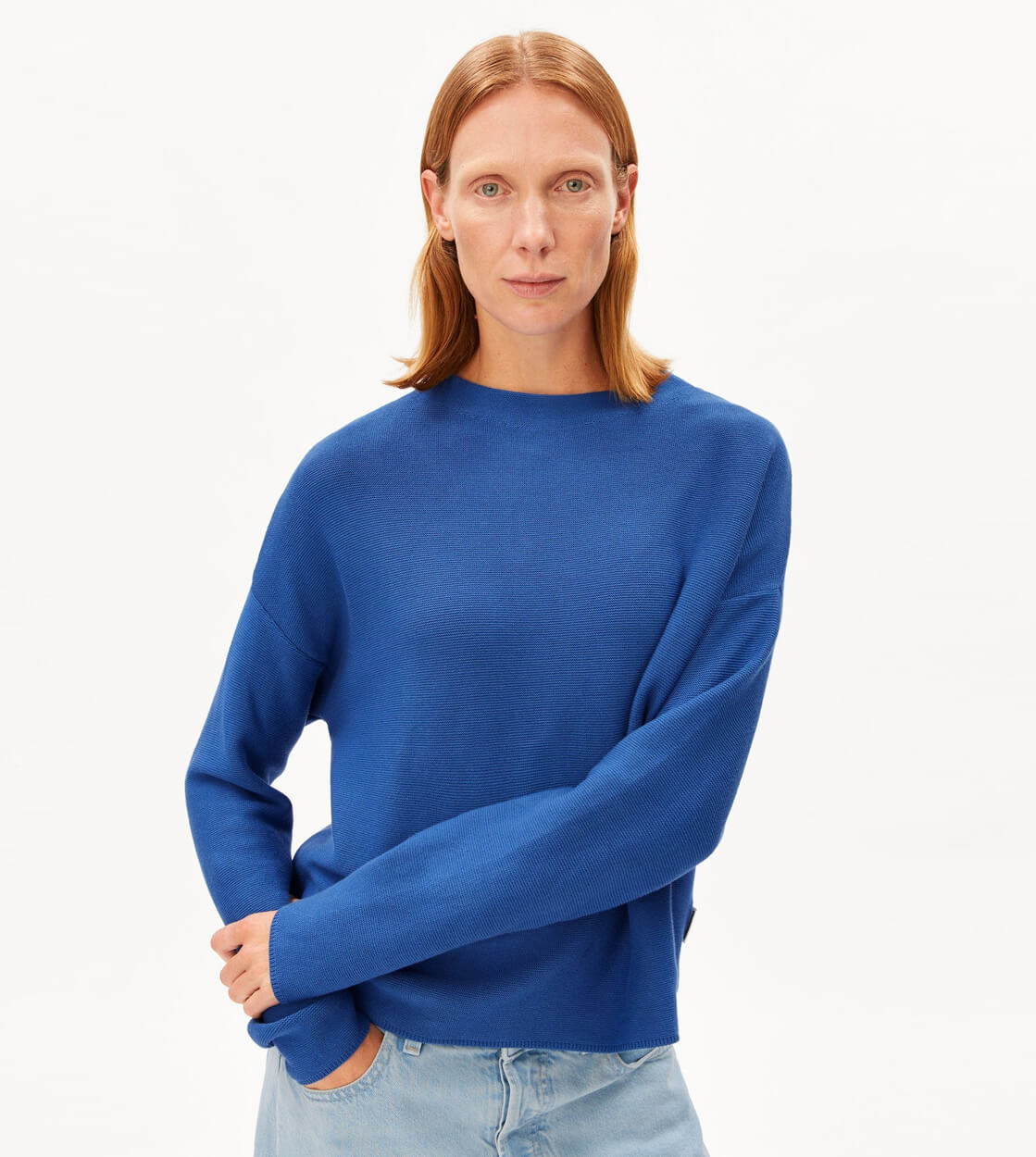 Armedangels W Knit Merinaa Links Links blue dynamo