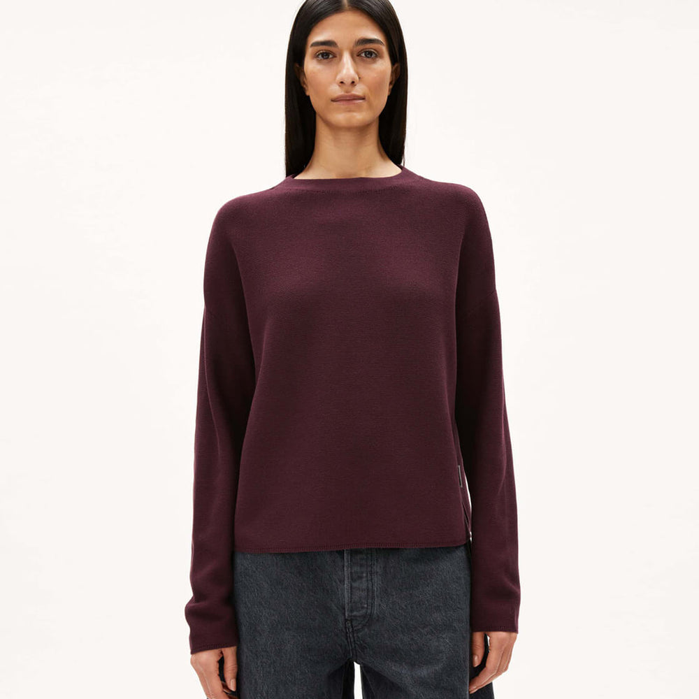 Armedangels W Knit Merinaa Links Links red cranberry dark