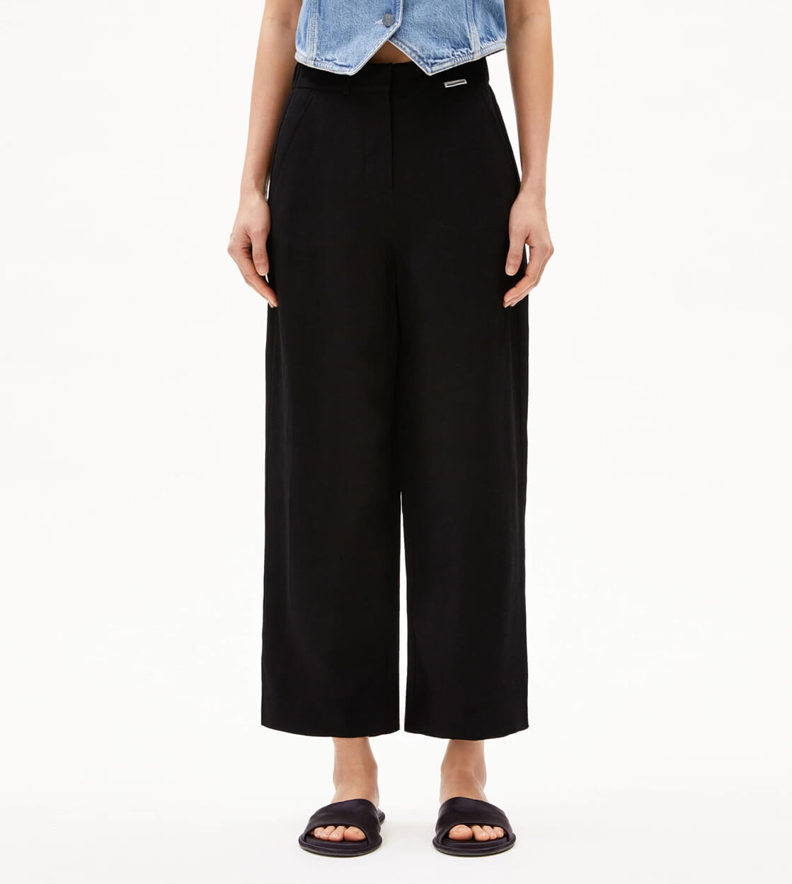 Armedangels W Pants Caarunus Linen black