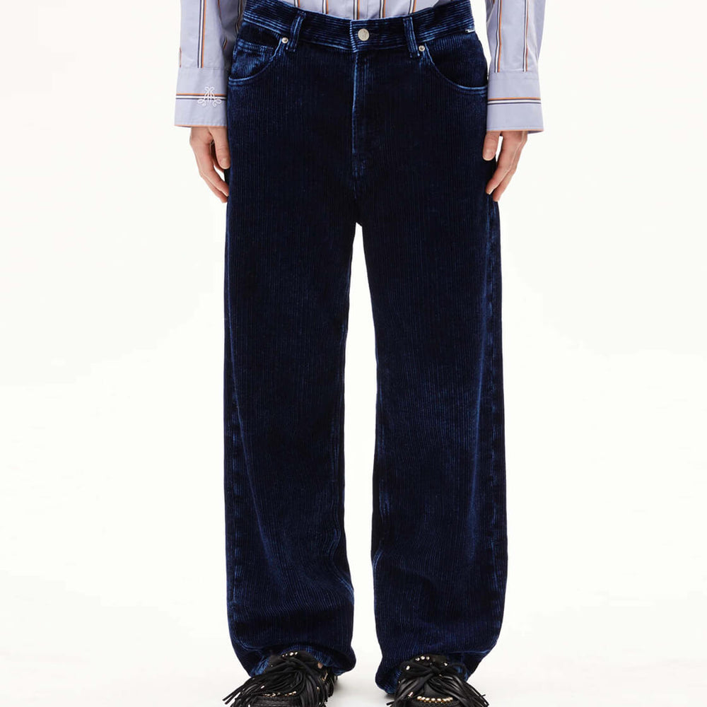 Armedangels W Pants Haayi Indigo Cord blue indigofera