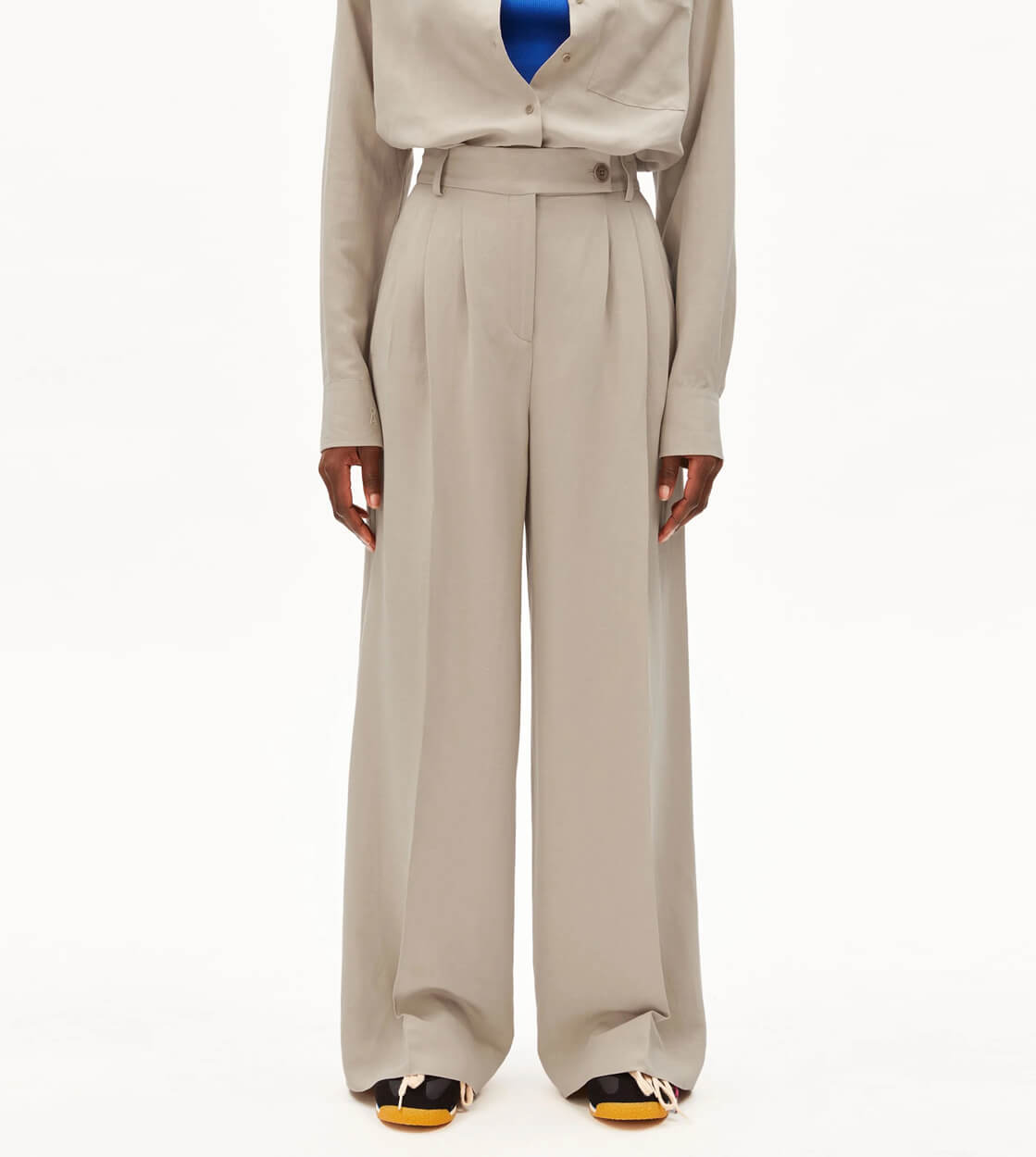 Armedangels W Pants Kaayua Linen beige sandstone