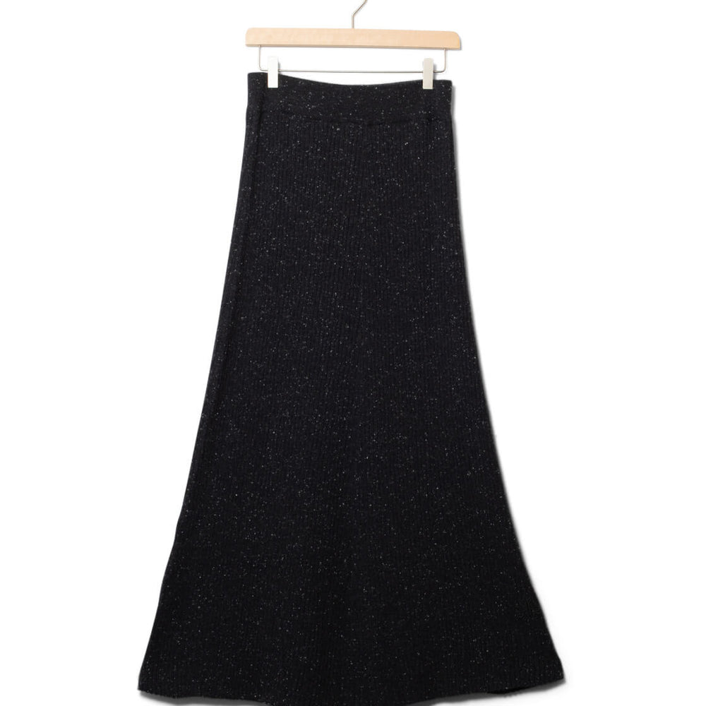 Armedangels W Skirt Hanaa Tweed black oatmilk