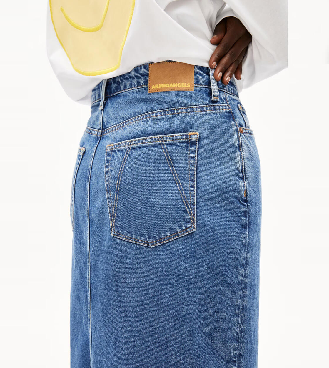 Armedangels W Skirt Kaalyke blue daydream – ROLLING ROCK SHOP