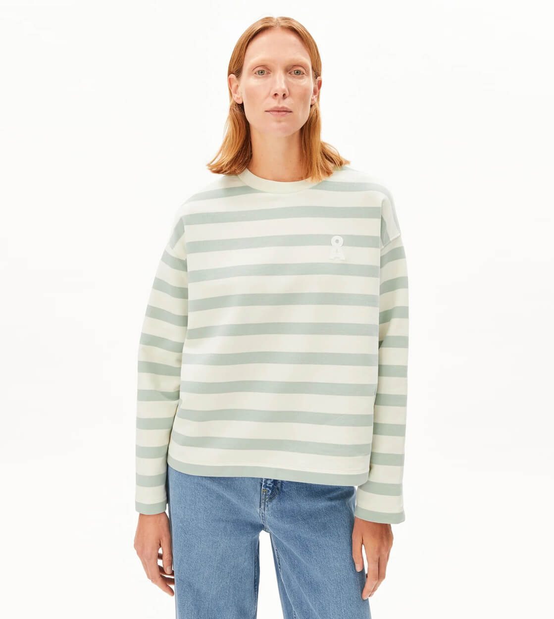 Armedangels W Sweater Iconic A Frankaa beige undyed foam