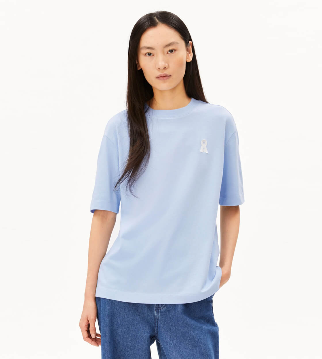 Armedangels W T-Shirt Tarjaa Iconic A blue soft