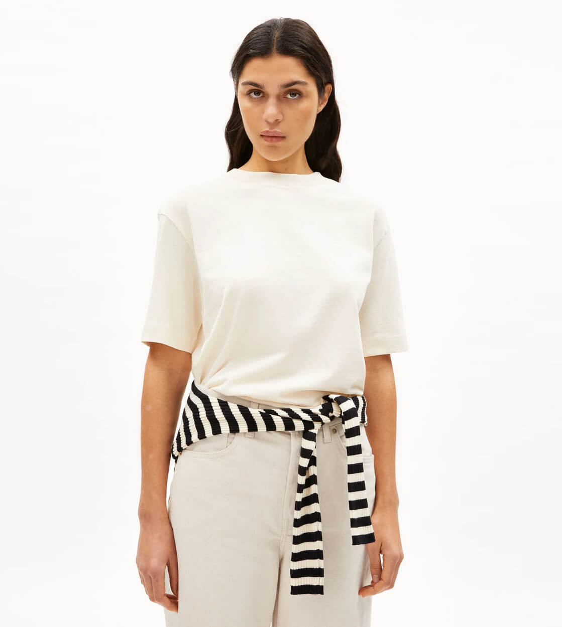 Armedangels W T-Shirt Tarjaa beige undyed