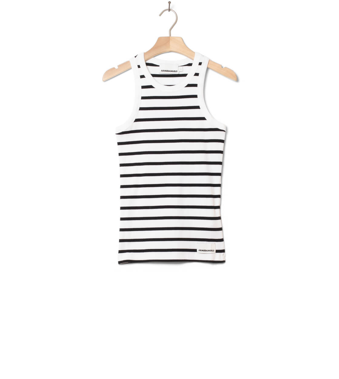 Armedangels W Top Kanitaa Stripe white/black