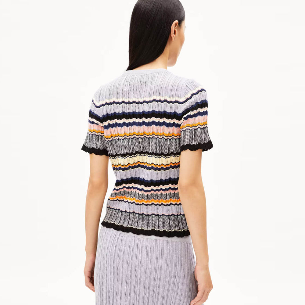 
                      
                        Armedangels W Top Maaya Stripes purple misty morning deep rosalilly
                      
                    