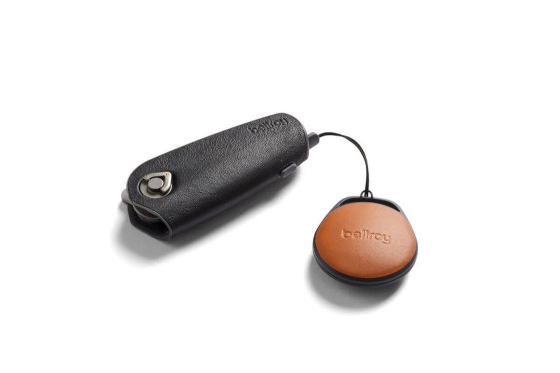 Bellroy AirTag Case Leather brown terracotta