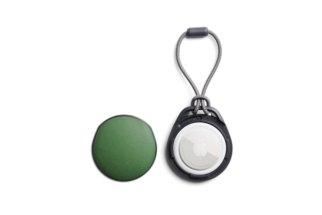Bellroy AirTag Case Leather green ever