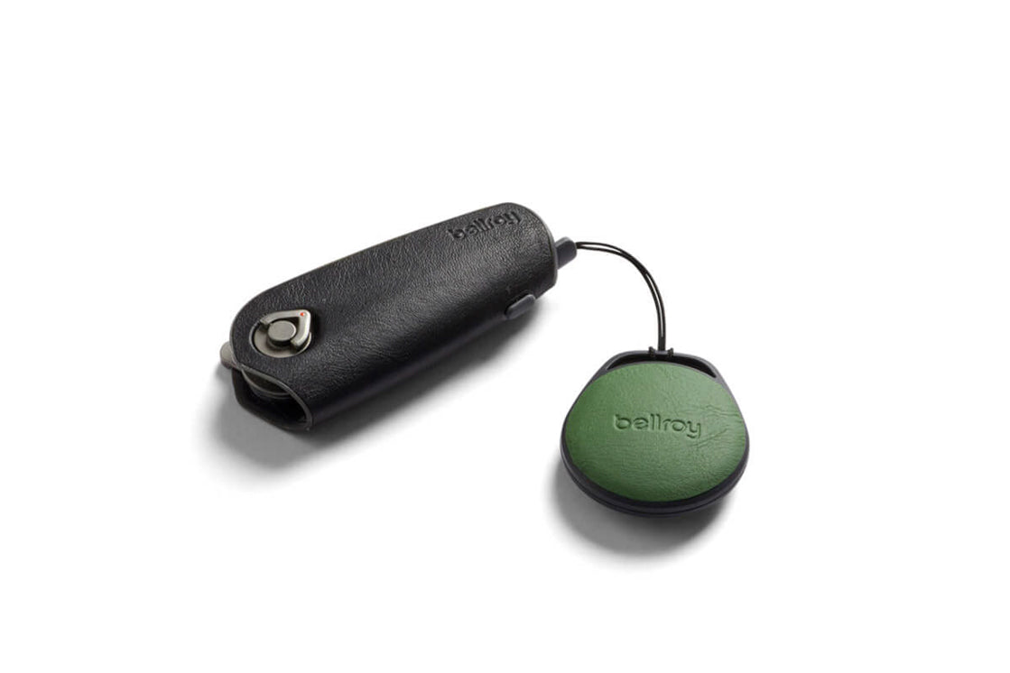 Bellroy AirTag Case Leather green ever
