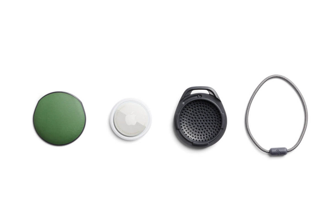Bellroy AirTag Case Leather green ever