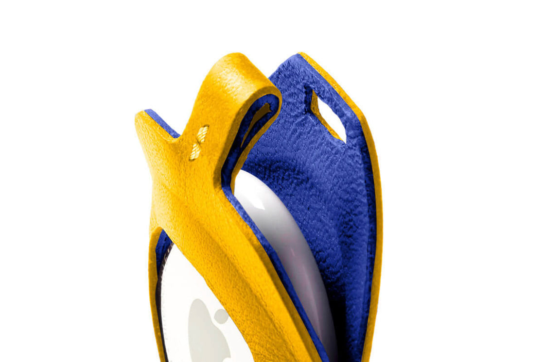 Bellroy AirTag Sleeve Leather yellow marigold