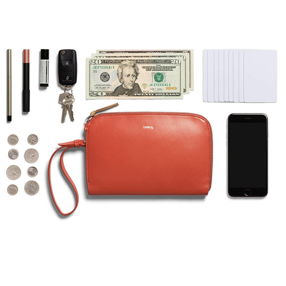 Bellroy Clutch red tangelo