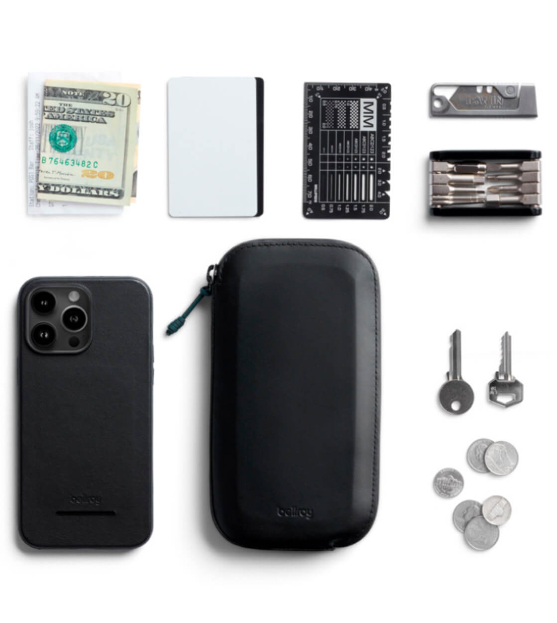 Bellroy Phone Pocket Plus All-Conditions black ink