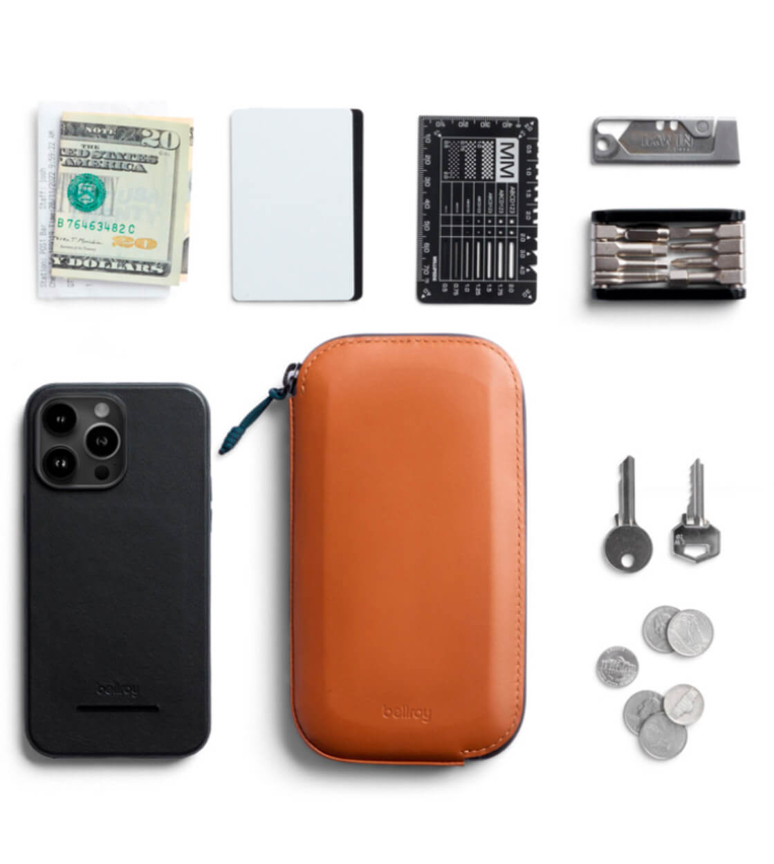 Bellroy Phone Pocket Plus All-Conditions brown bronze