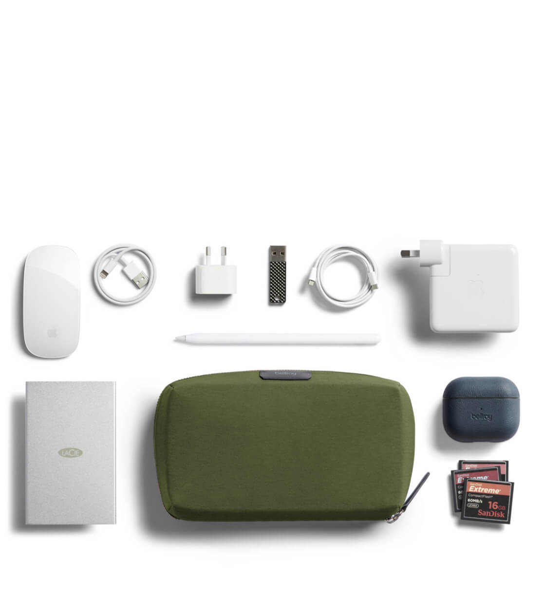 Bellroy Tech Kit green ranger