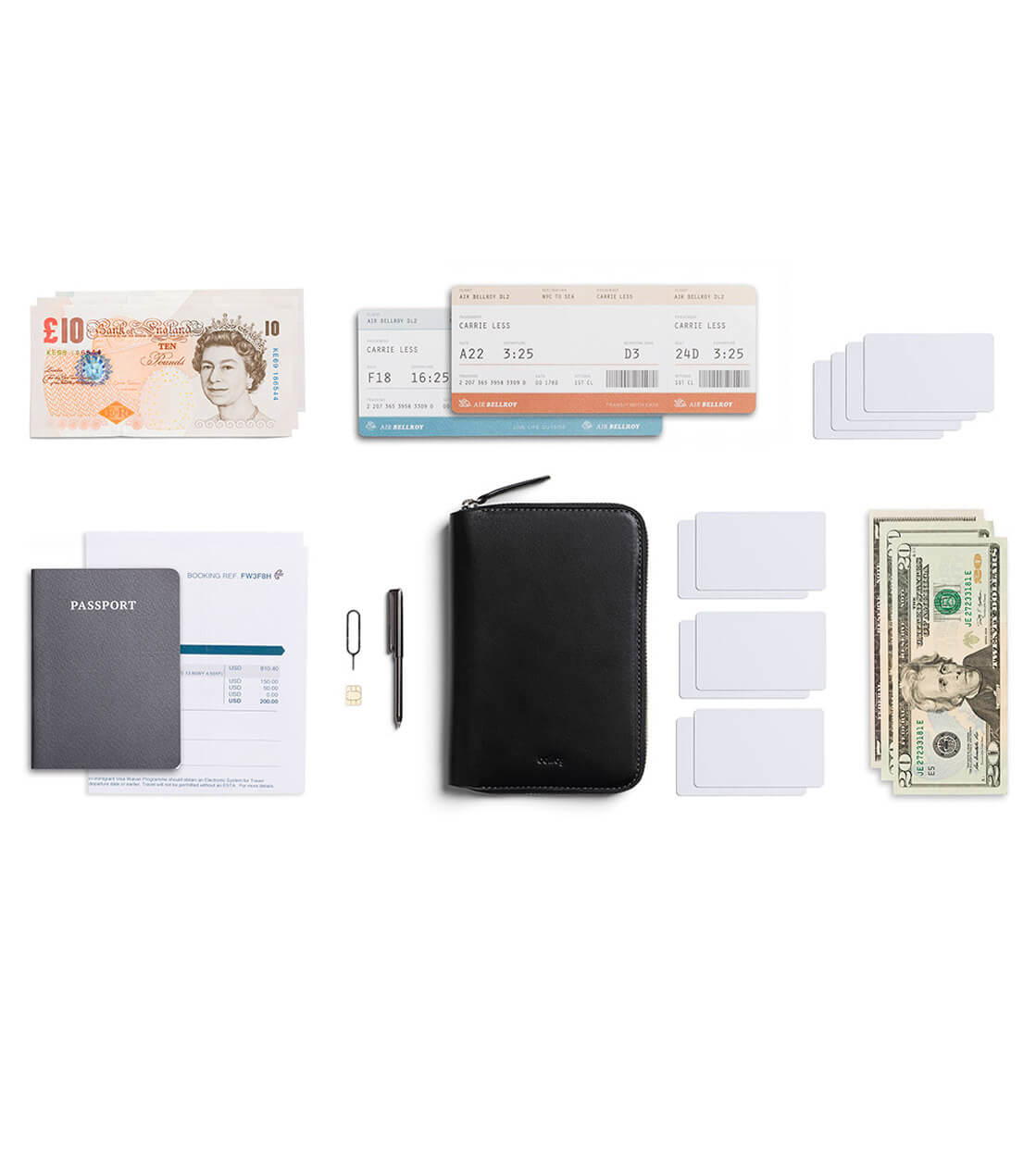 Bellroy Travel Folio RFID black