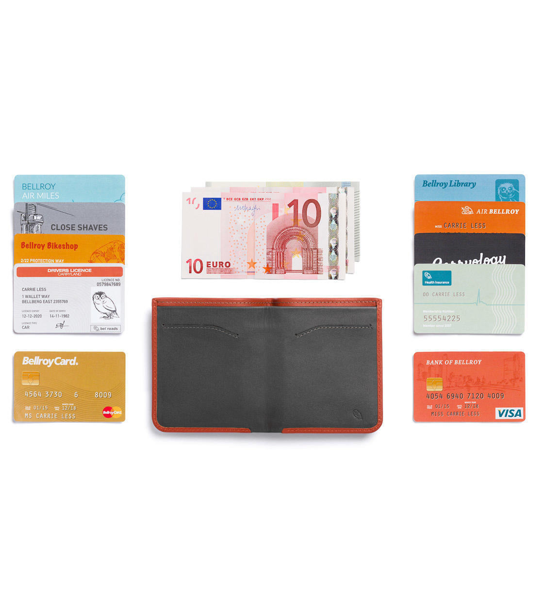 Bellroy Wallet High Line red tamarillo