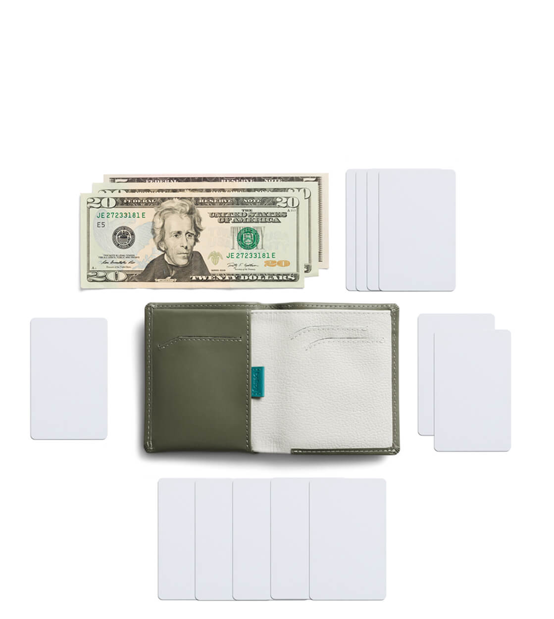 Bellroy Wallet Note Sleeve II RFID green willow