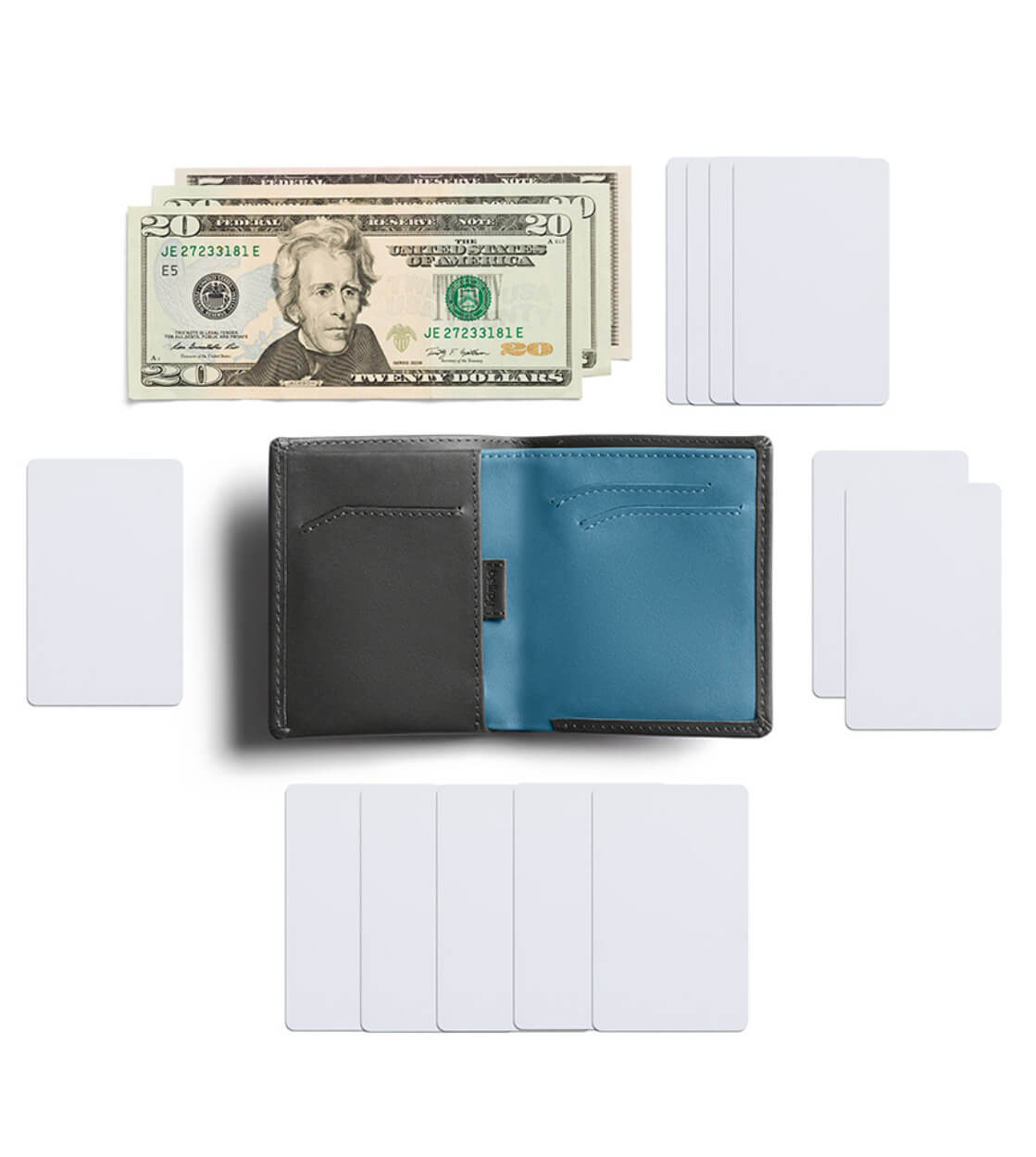 Bellroy Wallet Note Sleeve II RFID grey charcoal