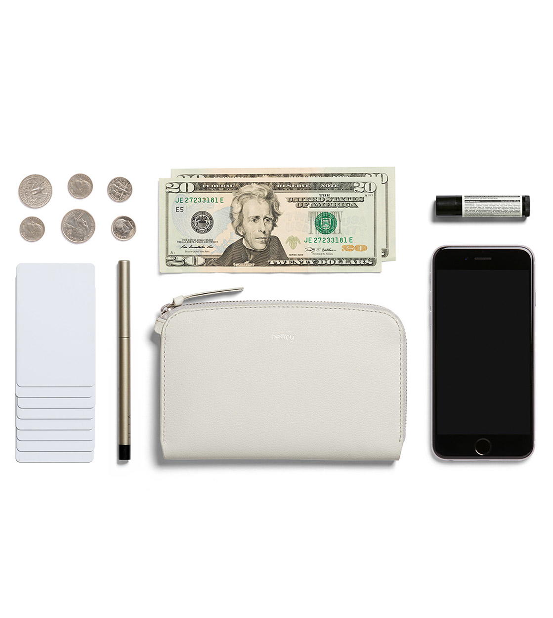 Bellroy Wallet Pocket grey alabaster