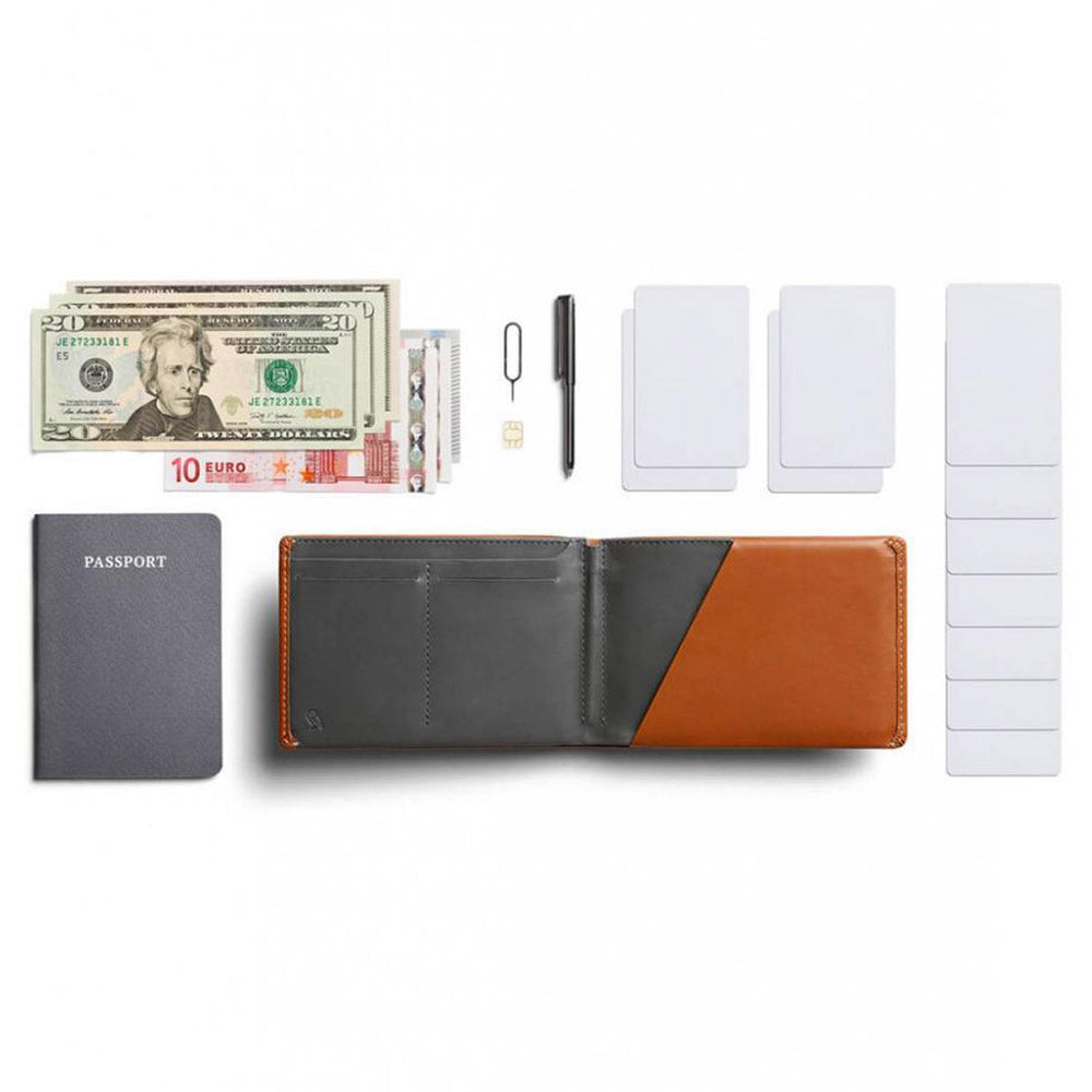 Bellroy Wallet Travel RFID brown caramel