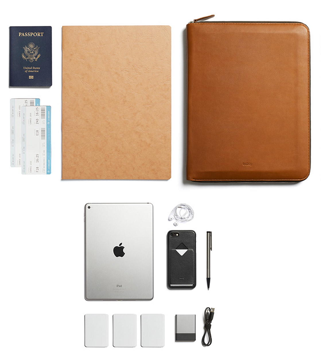 Bellroy Work Folio A4 brown caramel