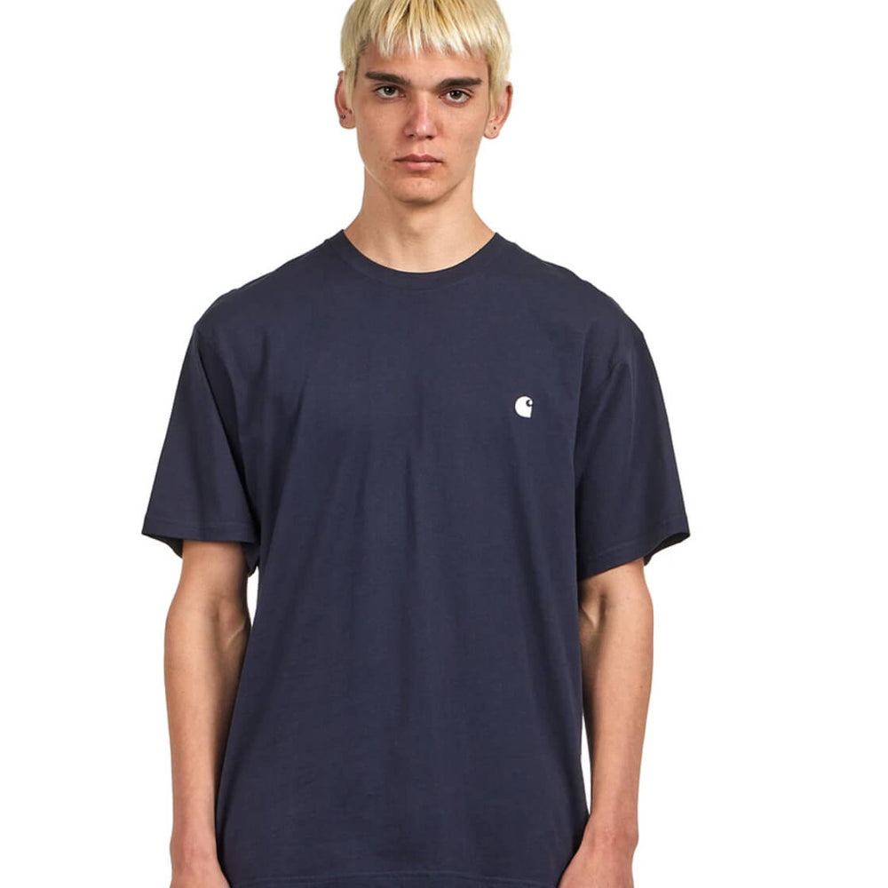 Carhartt T-Shirt Madison blue dark navy/white