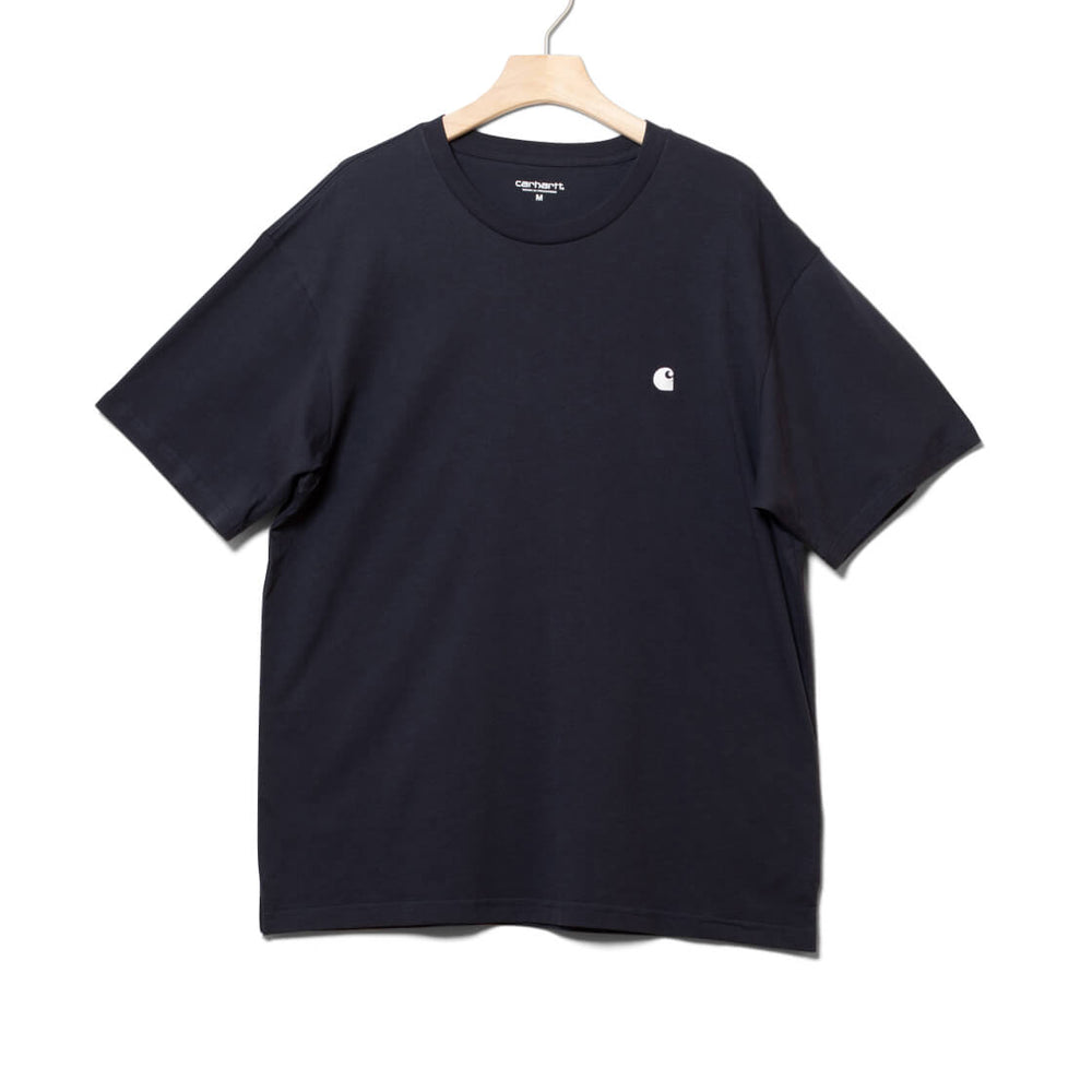 Carhartt T-Shirt Madison blue dark navy/white
