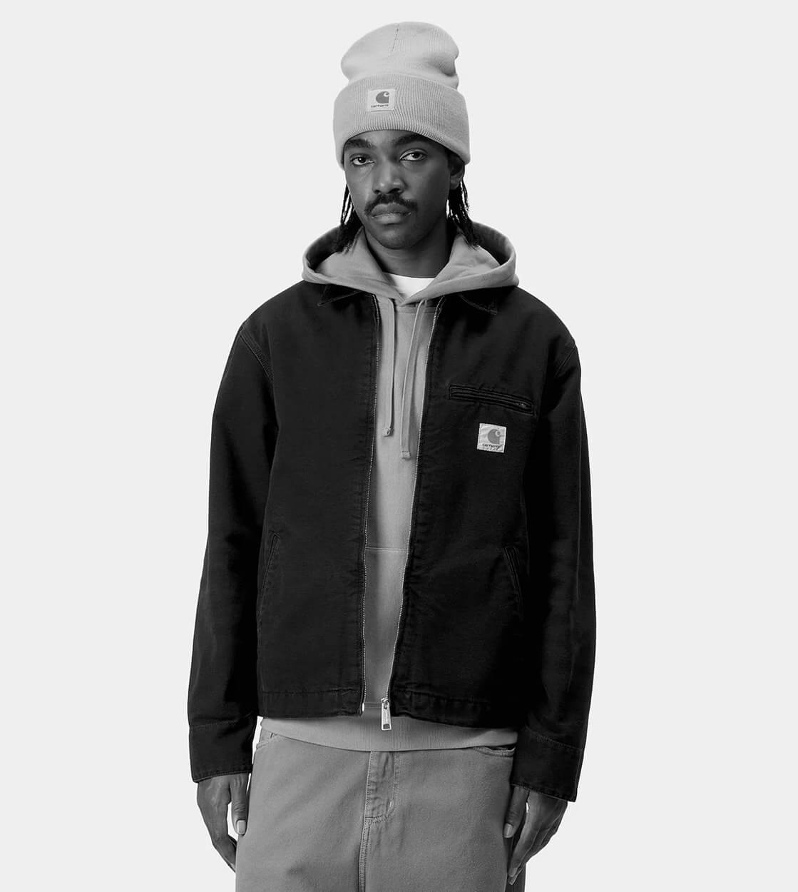 Carhartt WIP Jacket Detroit green silver pine/silver pine stone canvas