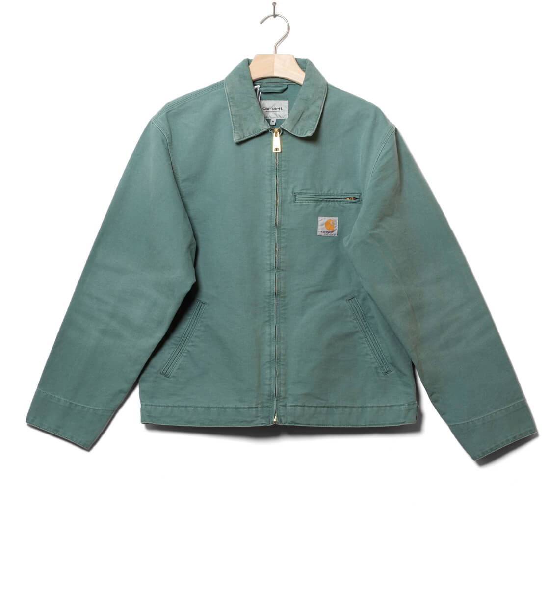 Carhartt WIP Jacket Detroit green silver pine/silver pine stone canvas