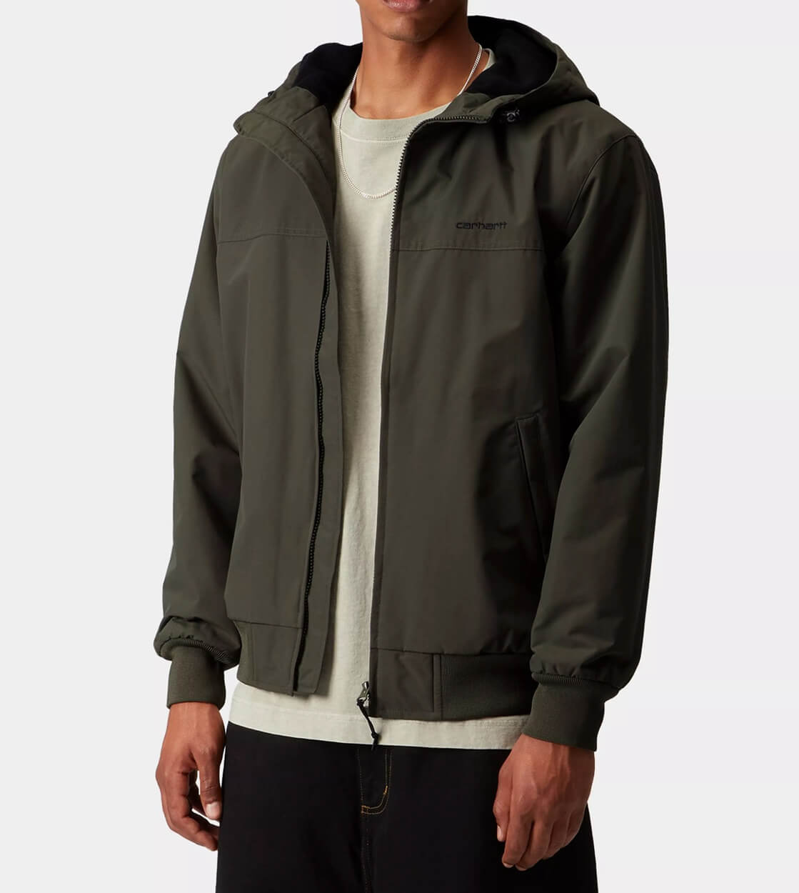 Carhartt WIP Jacket Sail Hooded green cypress black