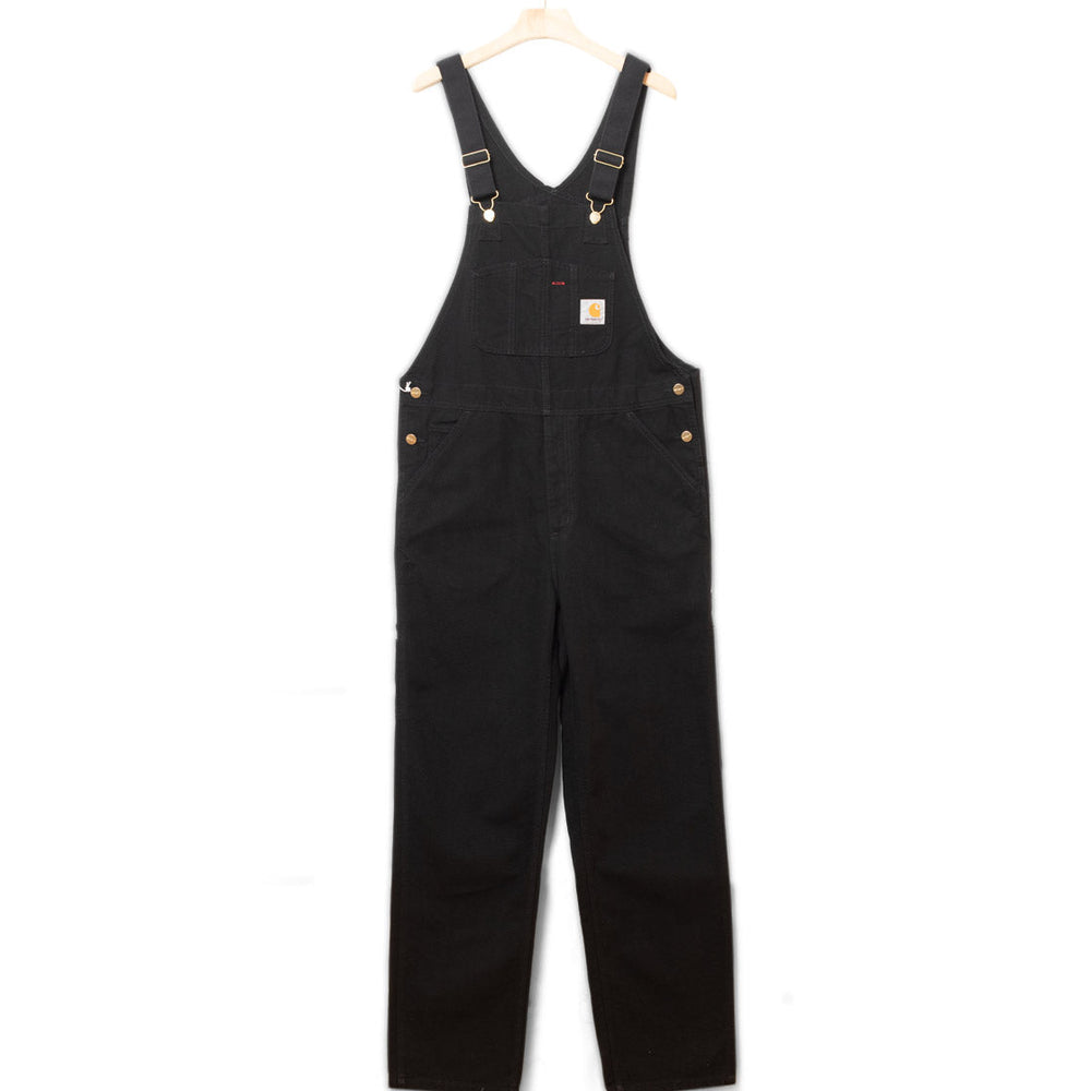 Carhartt WIP Overall Bib Dearborn Canvas black rinsed