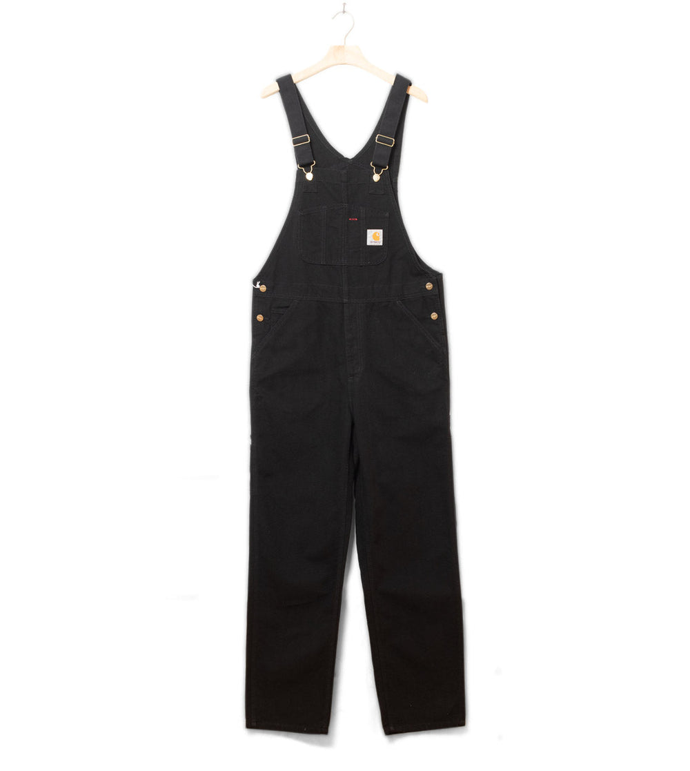 Carhartt WIP Overall Bib Dearborn Canvas black rinsed