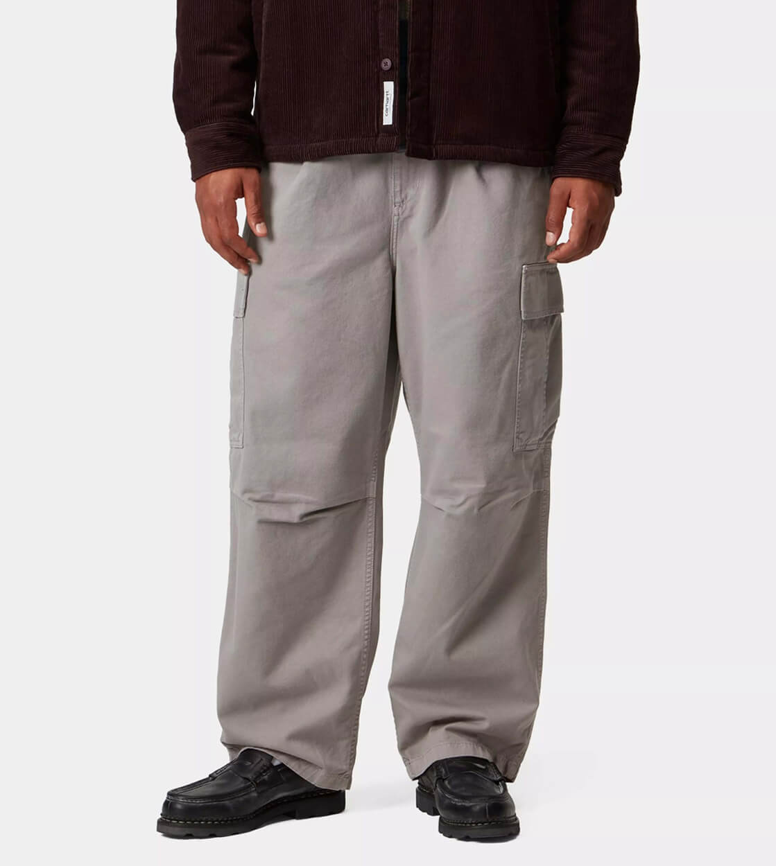 Carhartt WIP Pants Cole Cargo Moraga Twill grey yosemite garment dyed