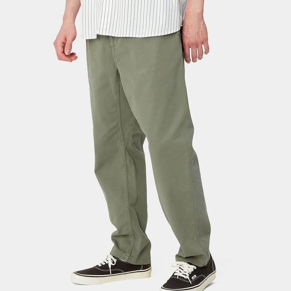 Carhartt WIP Pants Flint Morage green park garment dyed