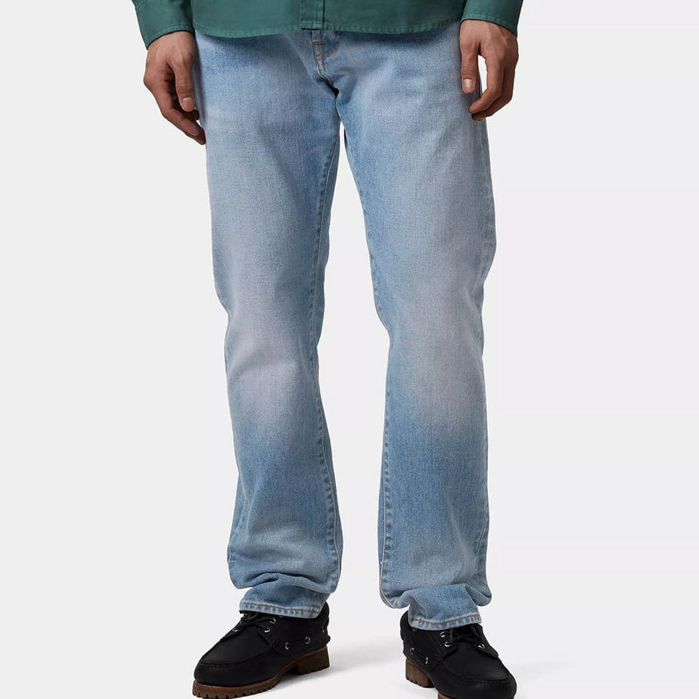 Carhartt WIP Pants Klondike Maitland Denim blue light used wash