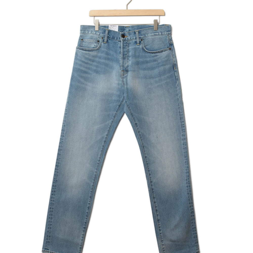 Carhartt WIP Pants Klondike Maitland Denim blue light used wash