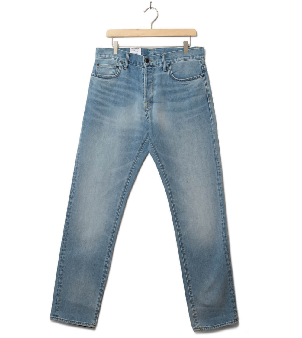Carhartt WIP Pants Klondike Maitland Denim blue light used wash