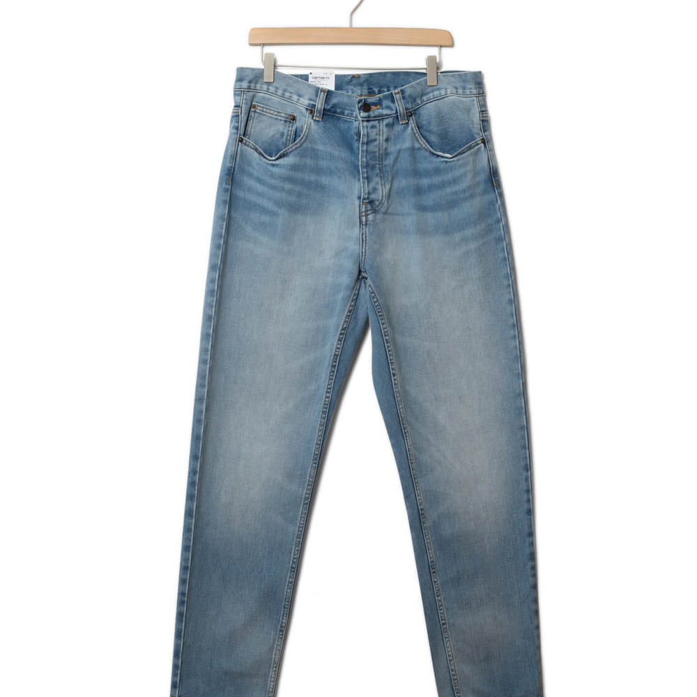 Carhartt WIP Pants Newel Maitland Denim blue light used wash