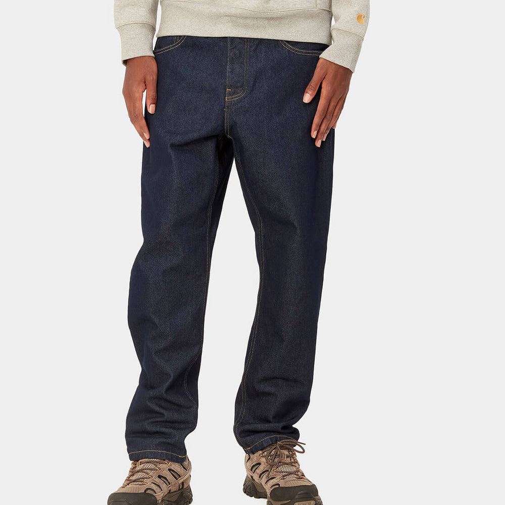 Carhartt WIP Pants Newel Maitland Denim blue one wash