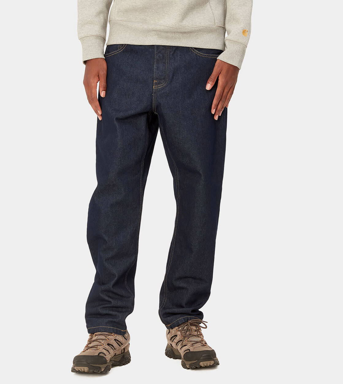 Carhartt WIP Pants Newel Maitland Denim blue one wash