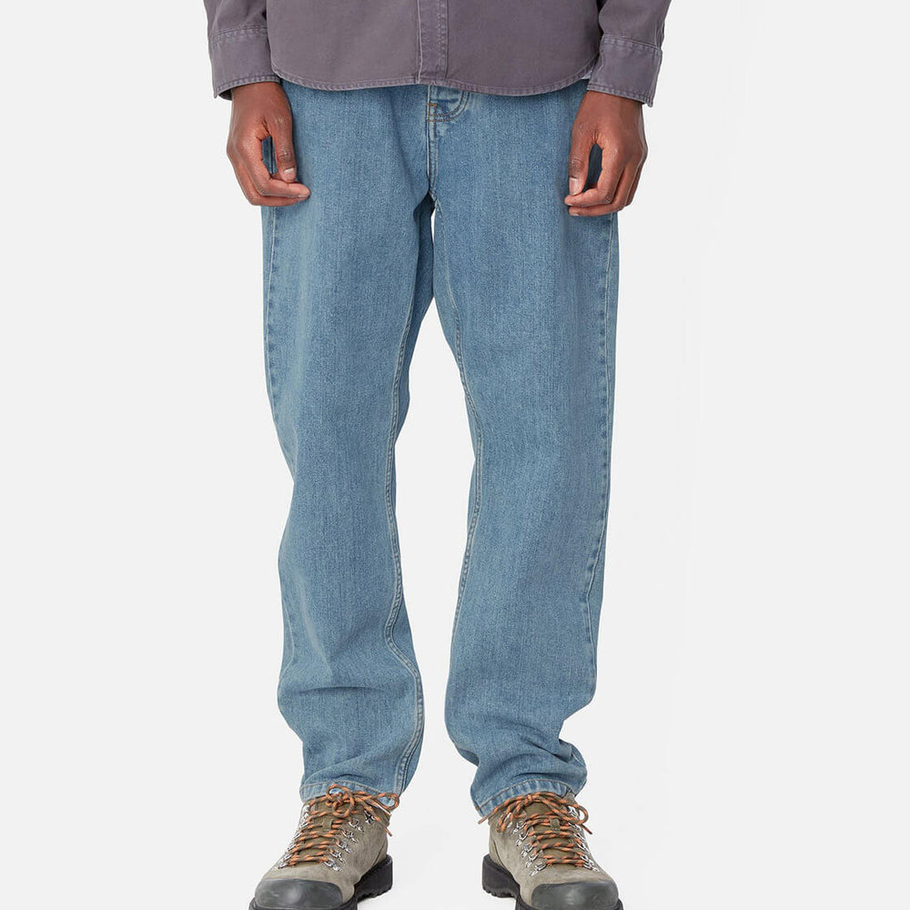 Carhartt WIP Pants Newel Maitland Denim blue stone bleached