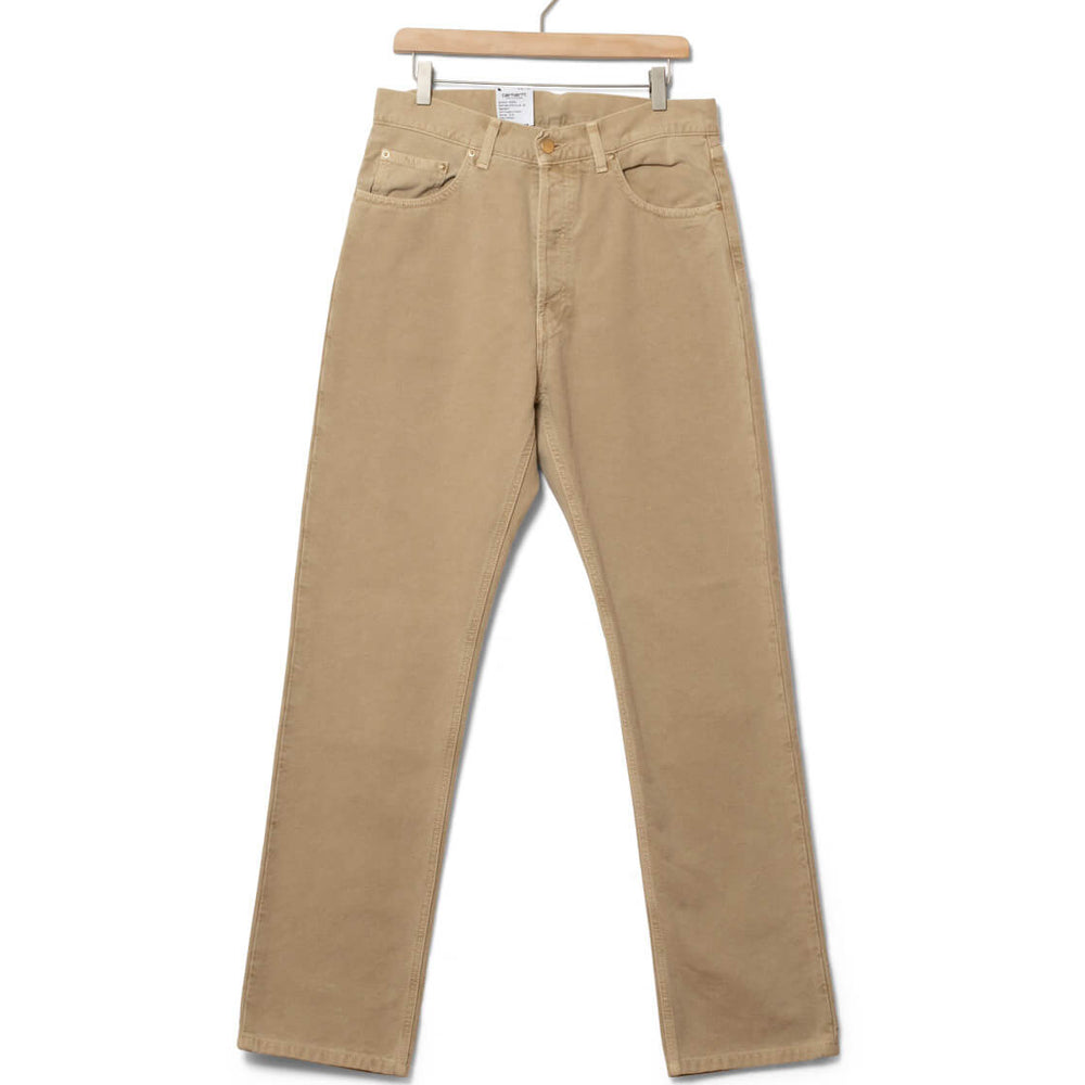 Carhartt WIP Pants Nolan Dearborn Canvas beige dusty H brown faded