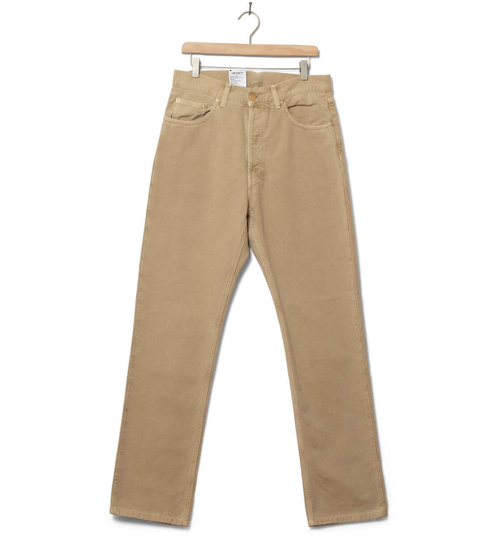 Carhartt WIP Pants Nolan Dearborn Canvas beige dusty H brown faded