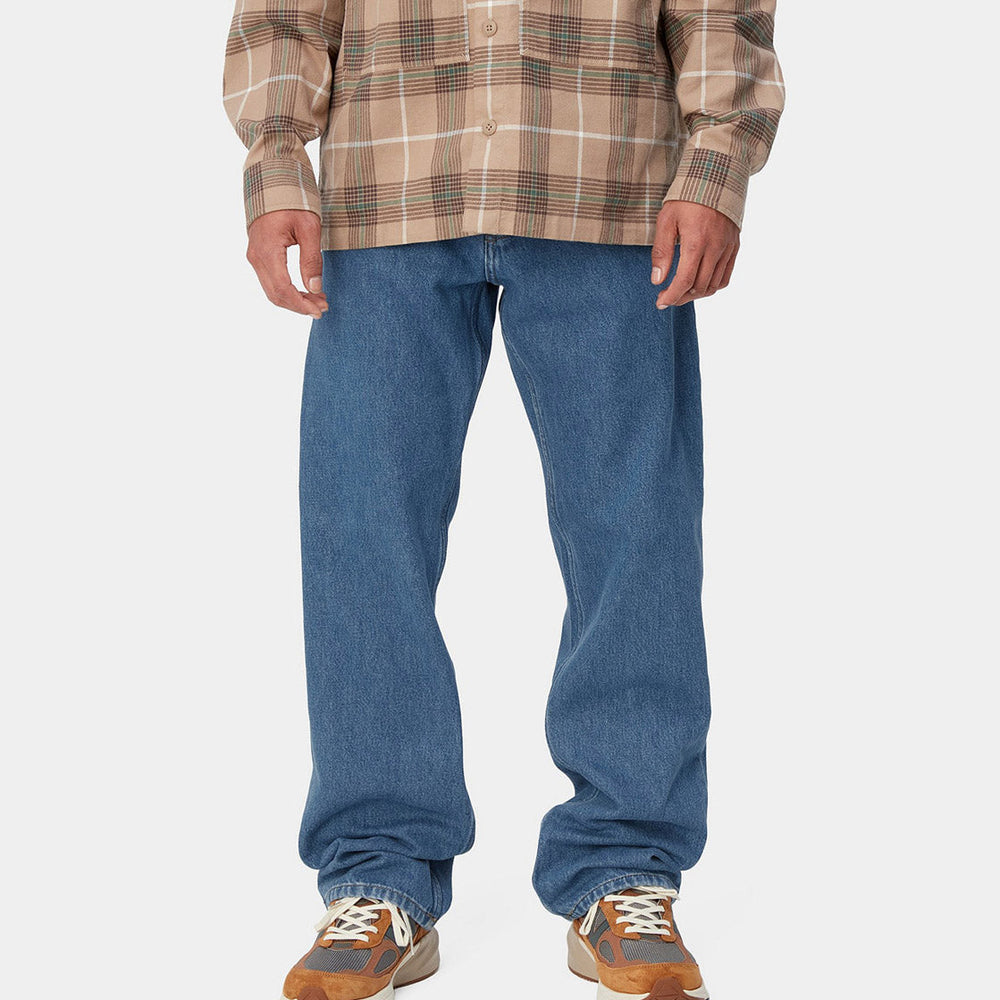 Carhartt WIP Pants Nolan Fairfield blue heavy stone washed